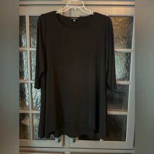 Alfani Black Jersey Women's Swing Top/ Tunic